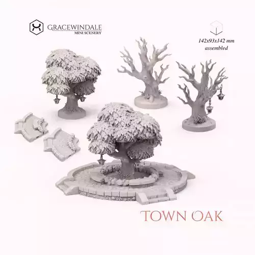 Town Oak 3D print model