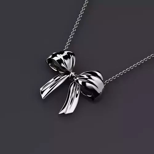 Pendant bow tie knot 3D print model