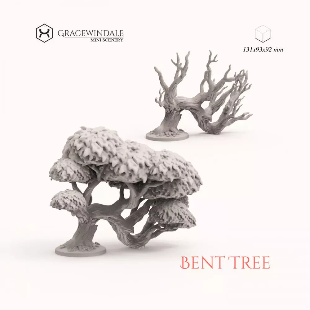 Bent Tree 3D print model_0