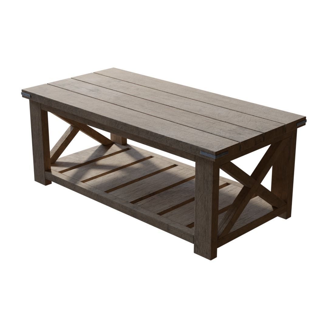 DIY Coffee Table 3D model_1