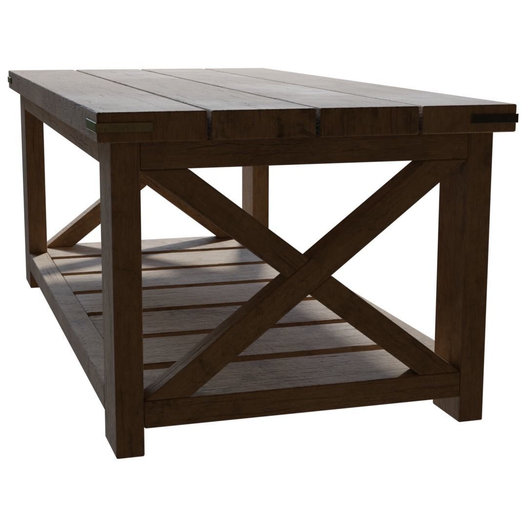 DIY Coffee Table 3D model_2