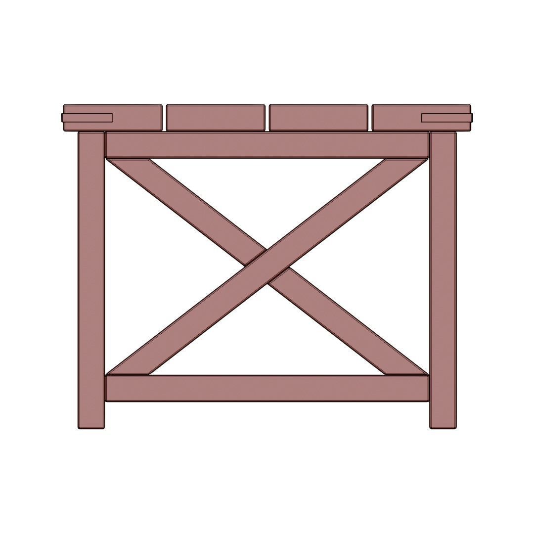 DIY Coffee Table 3D model_6