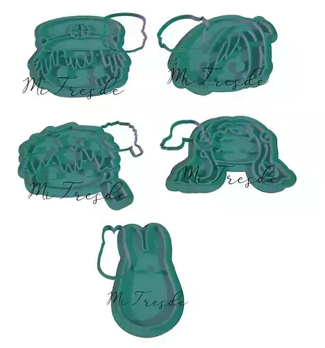 set hanako kun 5 cutters and markers