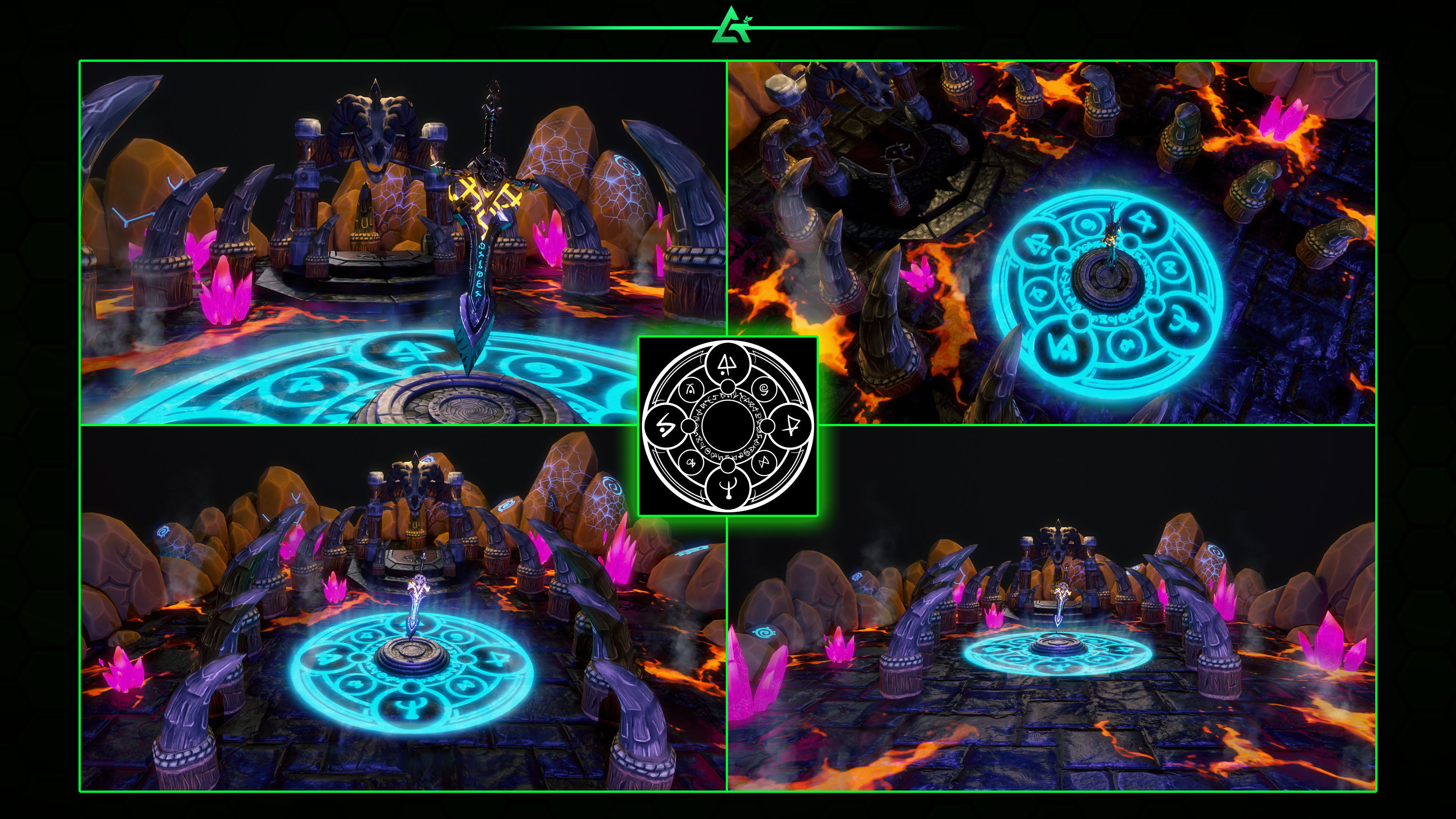 2555 Hand Painted Alpha Magic Signs and Elements -Vol 8 Texture_5