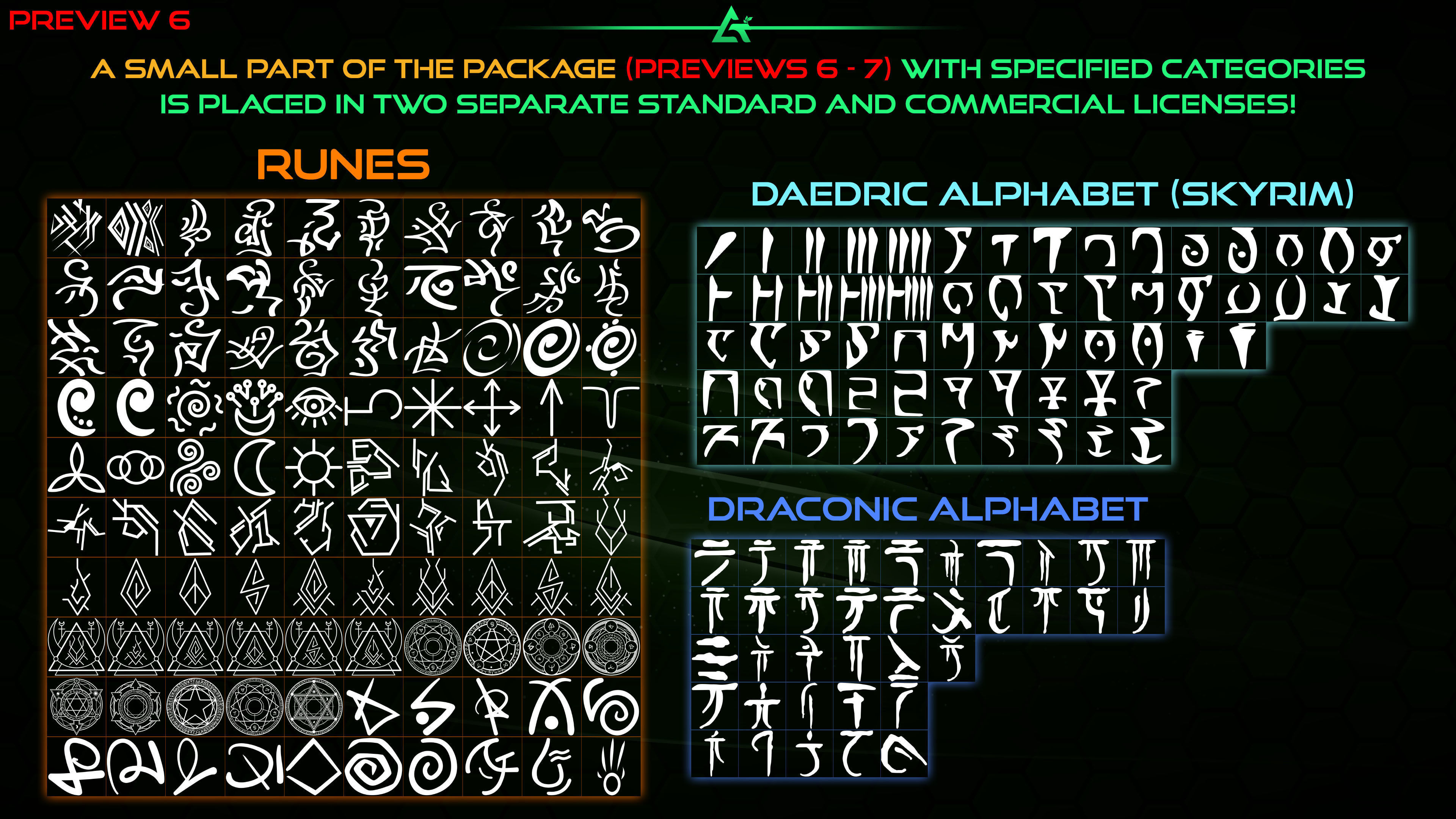 2555 Hand Painted Alpha Magic Signs and Elements -Vol 8 Texture_7