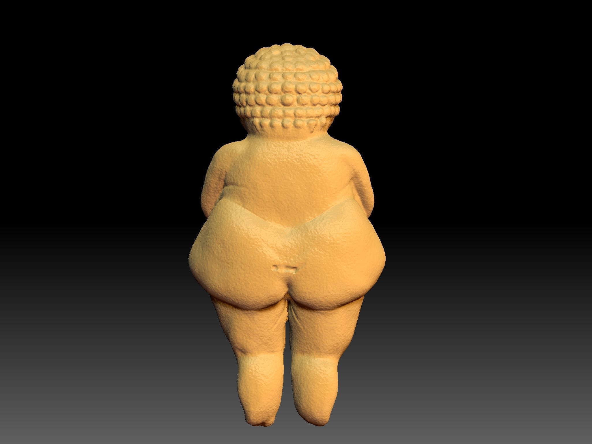 Venus of Willendorf 3D print model_2