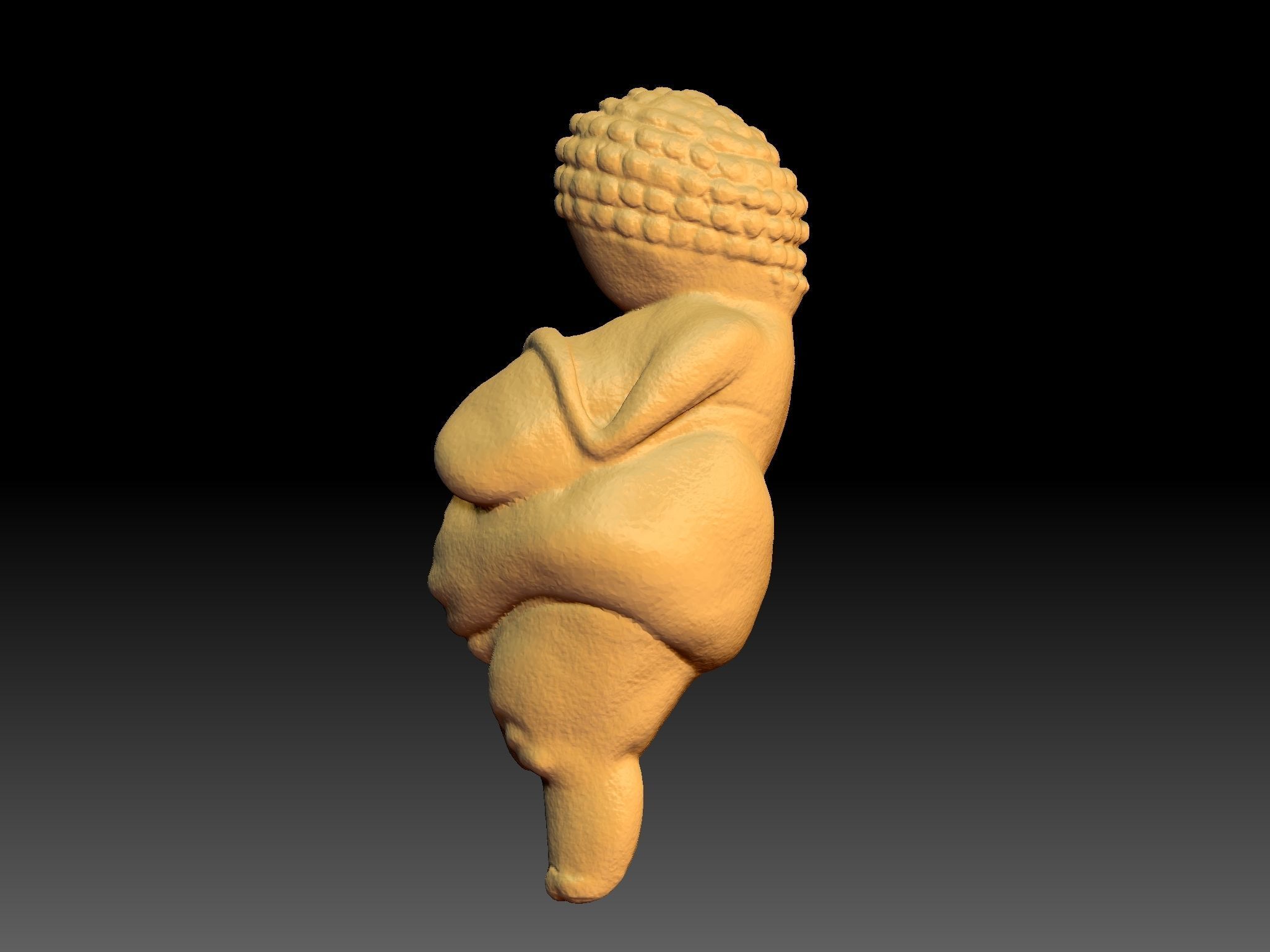 Venus of Willendorf 3D print model_3