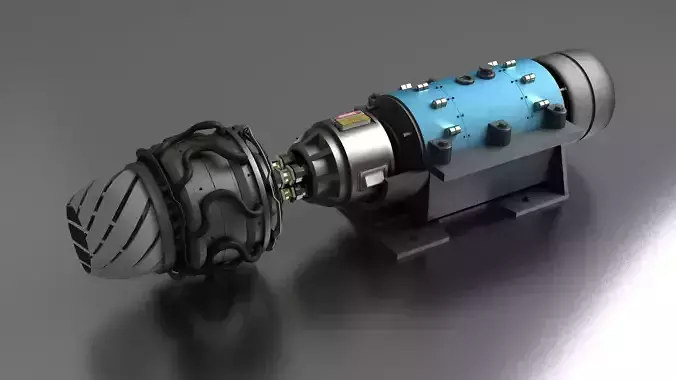 turbofan engine Falcon supersonic sectioned 