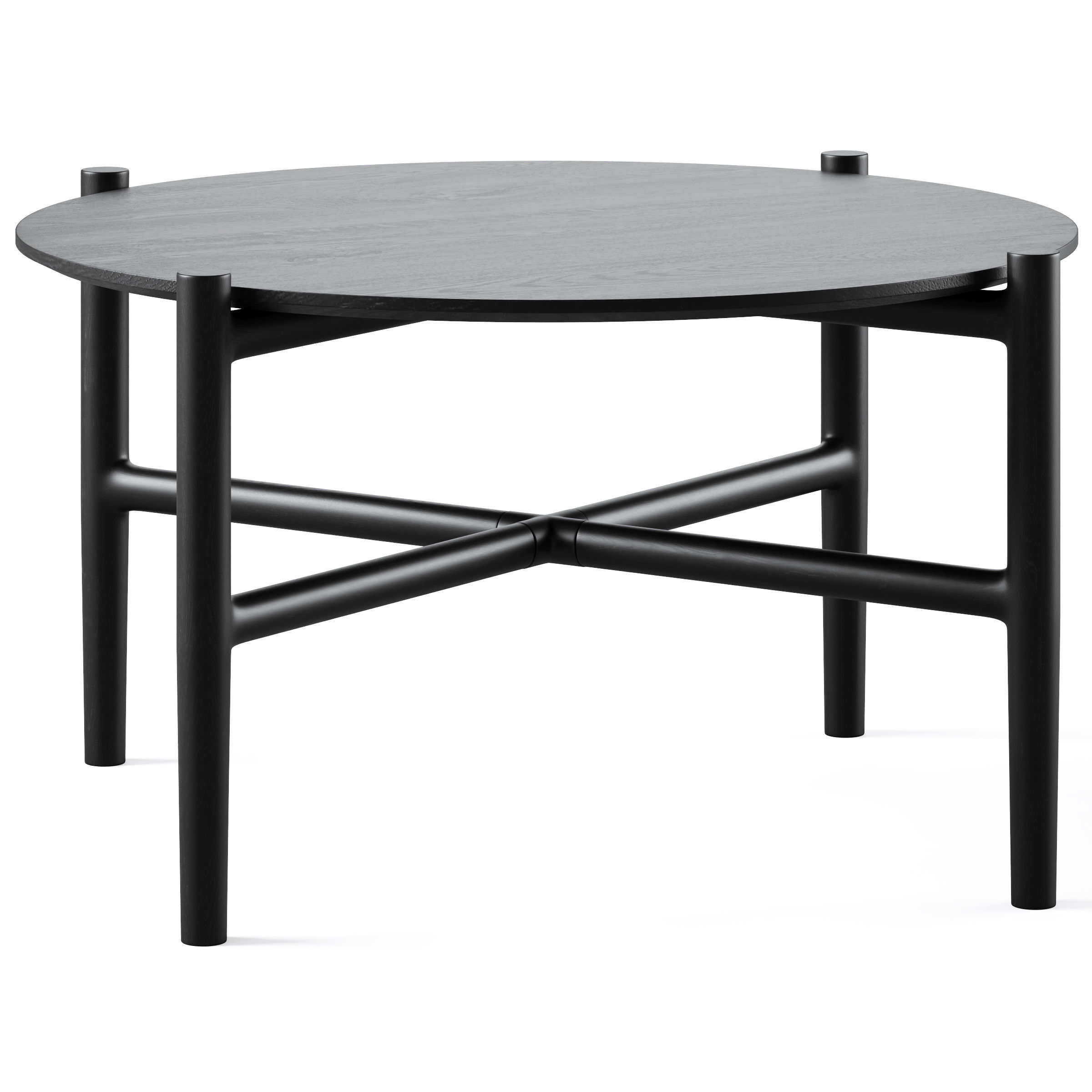 Coffee table HOLTON round by Rowico Home 3D model_2