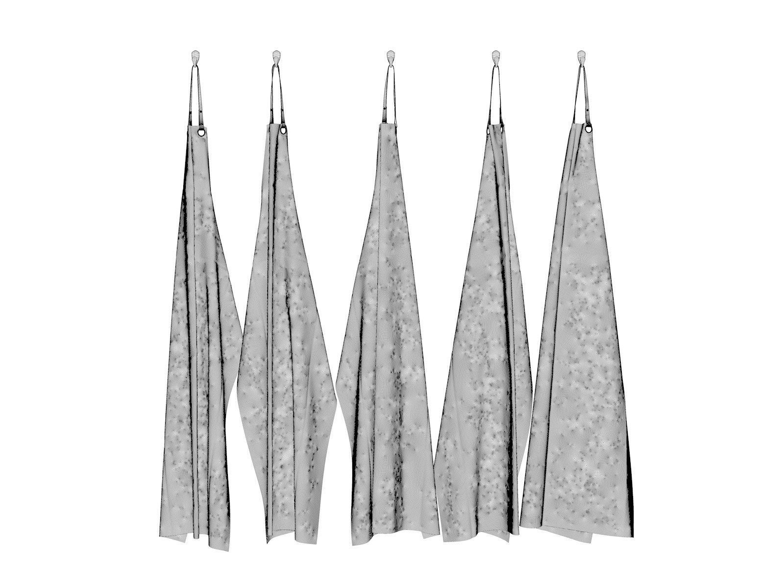 Hanging Aprons 3D model_3