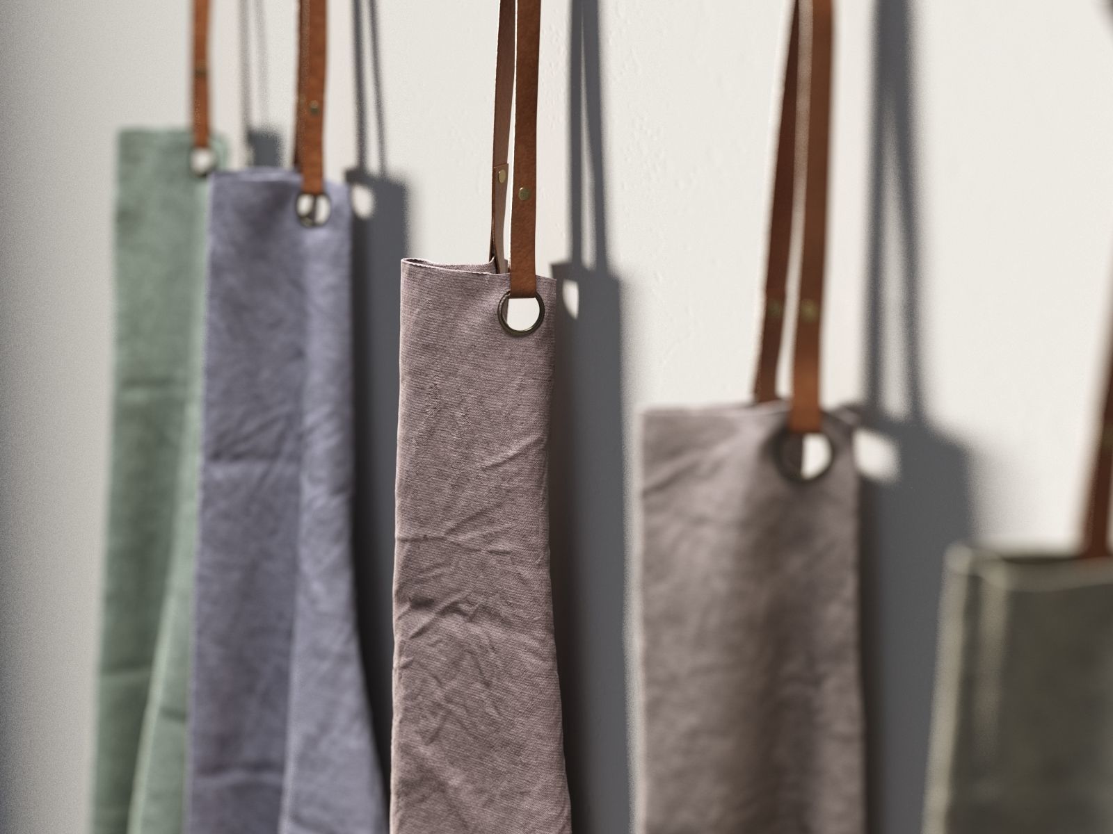 Hanging Aprons 3D model_2