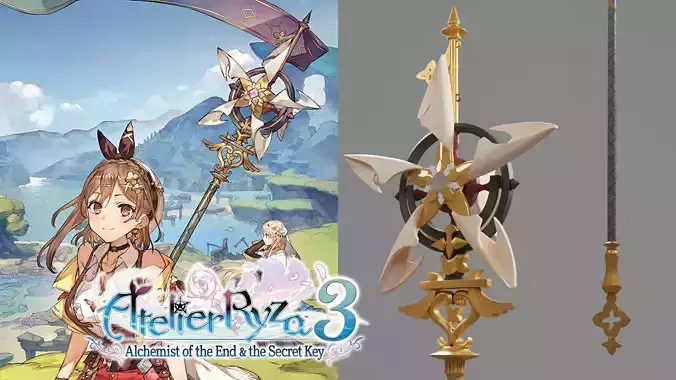 Atelier Ryza 3 - Ryza Staff 3D print model