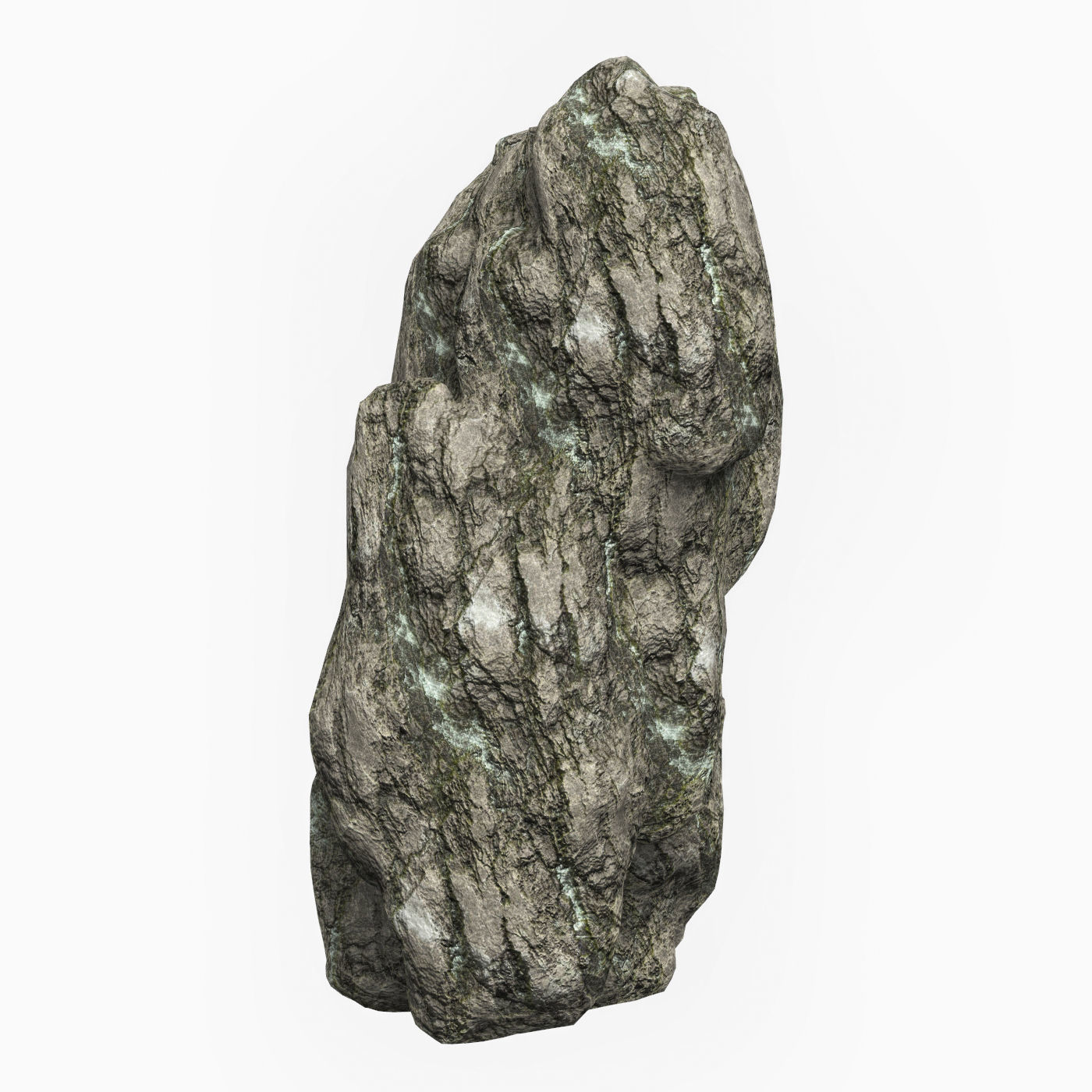 Low Poly Rock Cliff 01 Low-poly 3D model_1