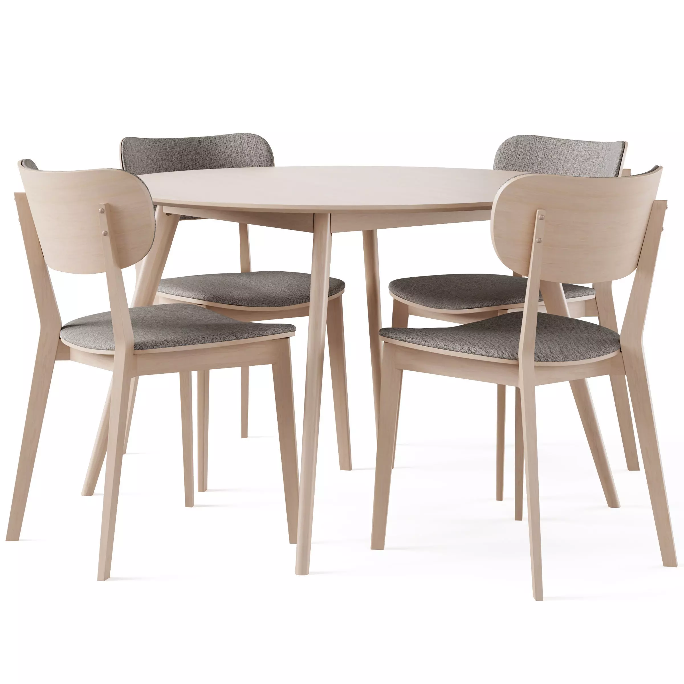 Dining Set 3 by Rowico Home 3D model_0