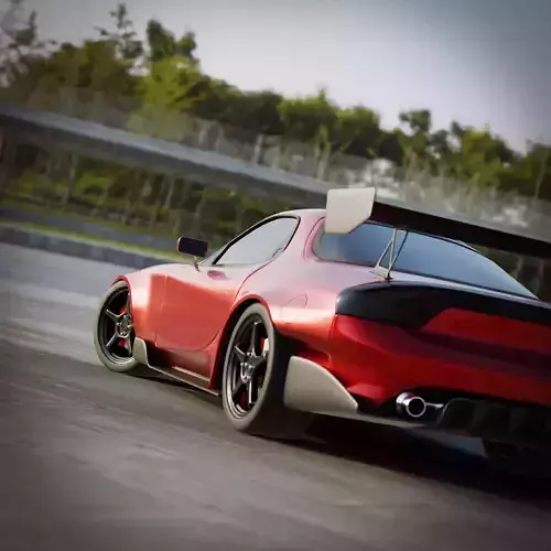 Mazda RX-7 Tuned Free 3D model