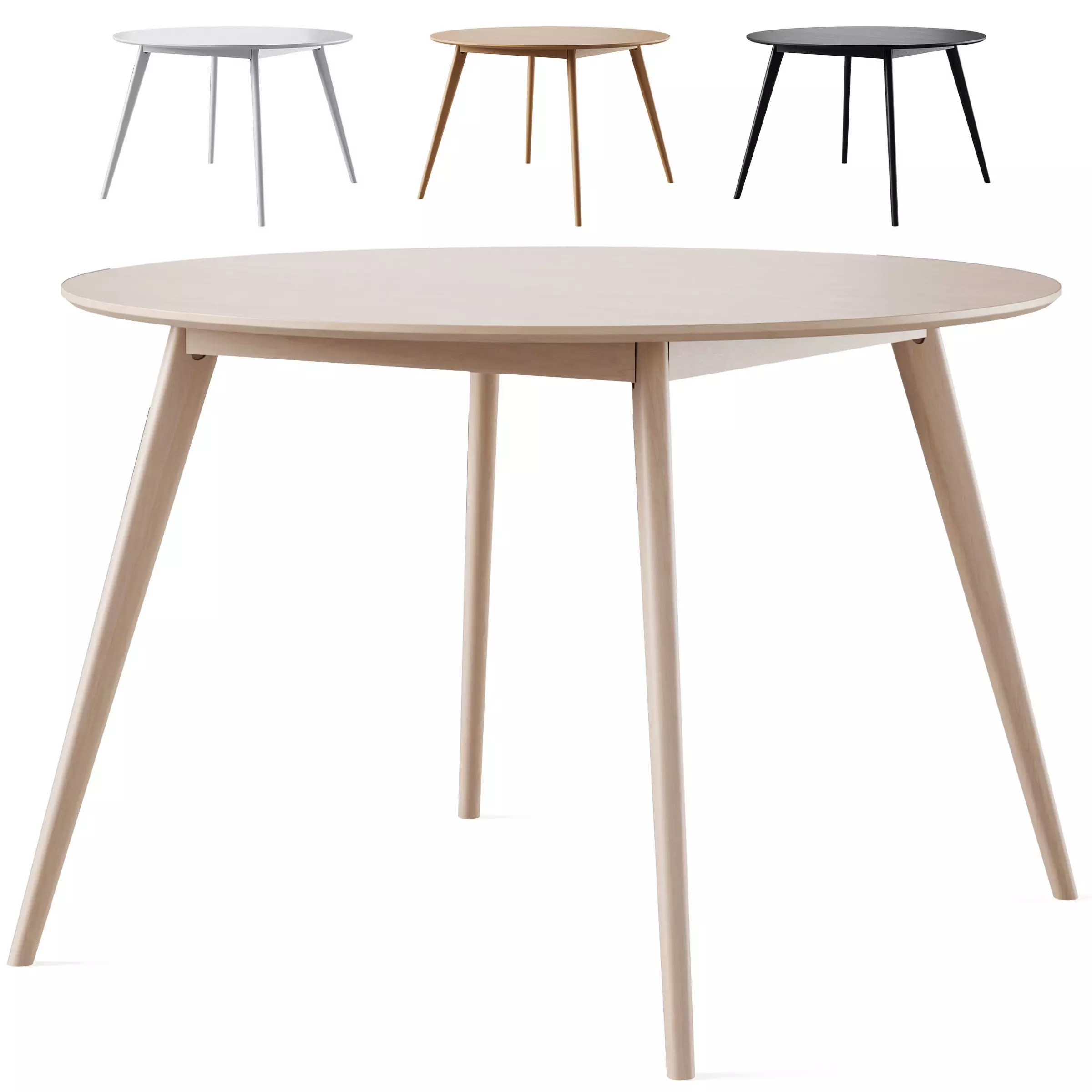 YUMI DINING TABLE by Rowico Home 3D model_0
