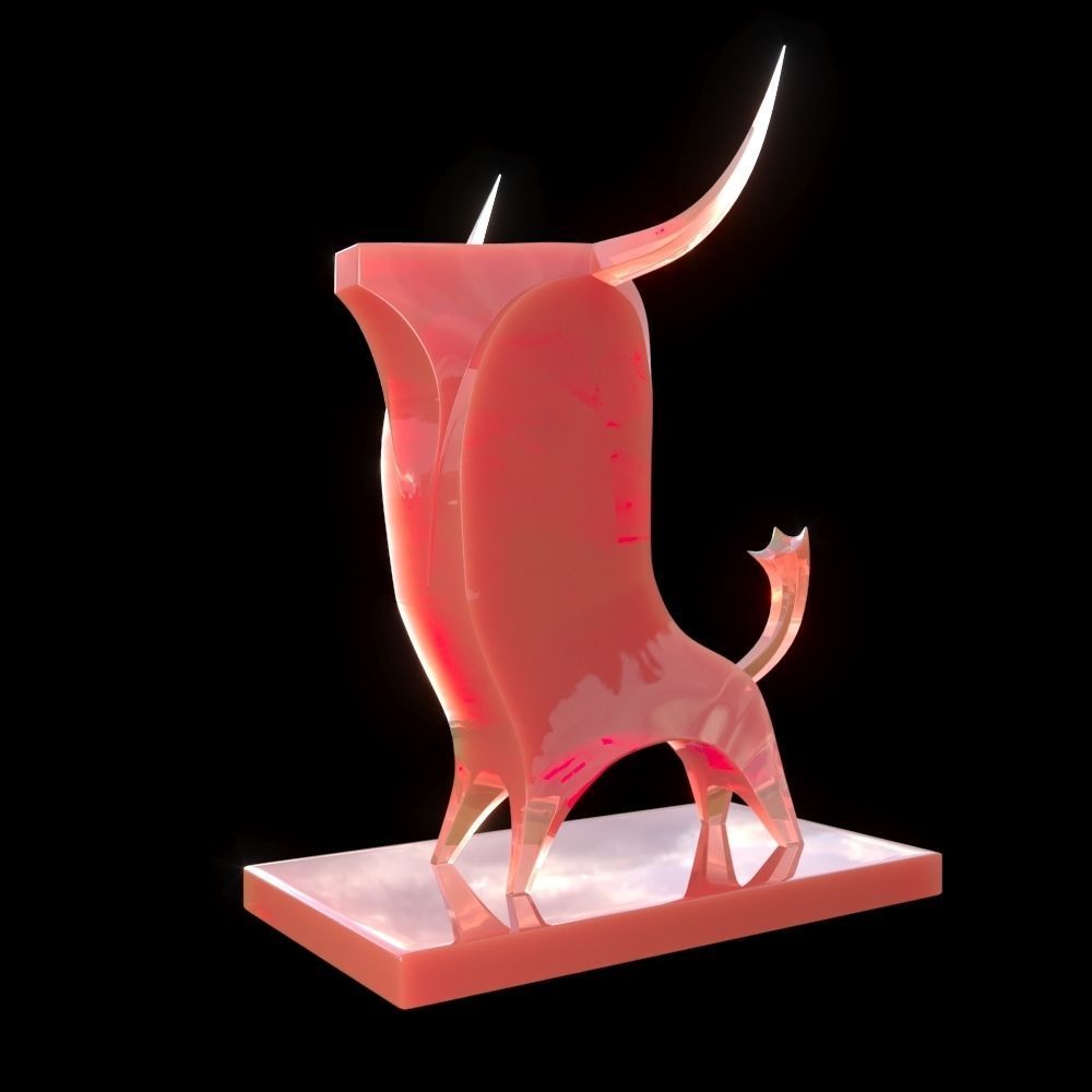 Statue Bull Sculpture 3D print model_3