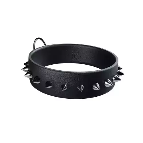 BDSM NSFW Sex Toy Bondage Chain Collar Choker Leash Slave Low-poly 3D model