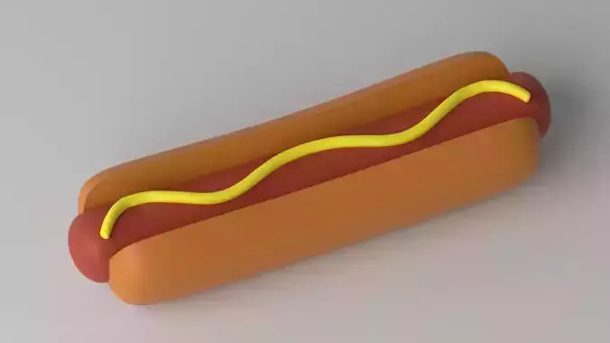 Cartoon Food Hot Dog Fast Food