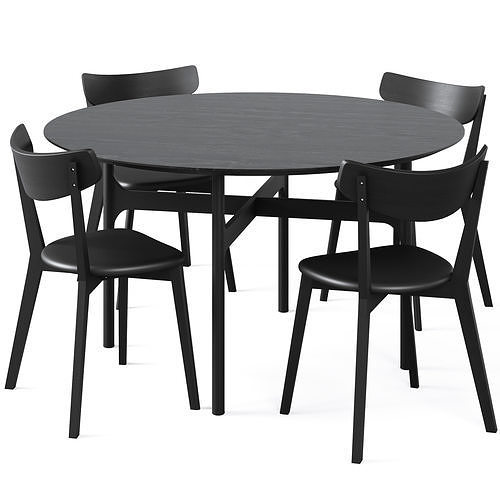 Dining Set 2 by Rowico Home 3D model