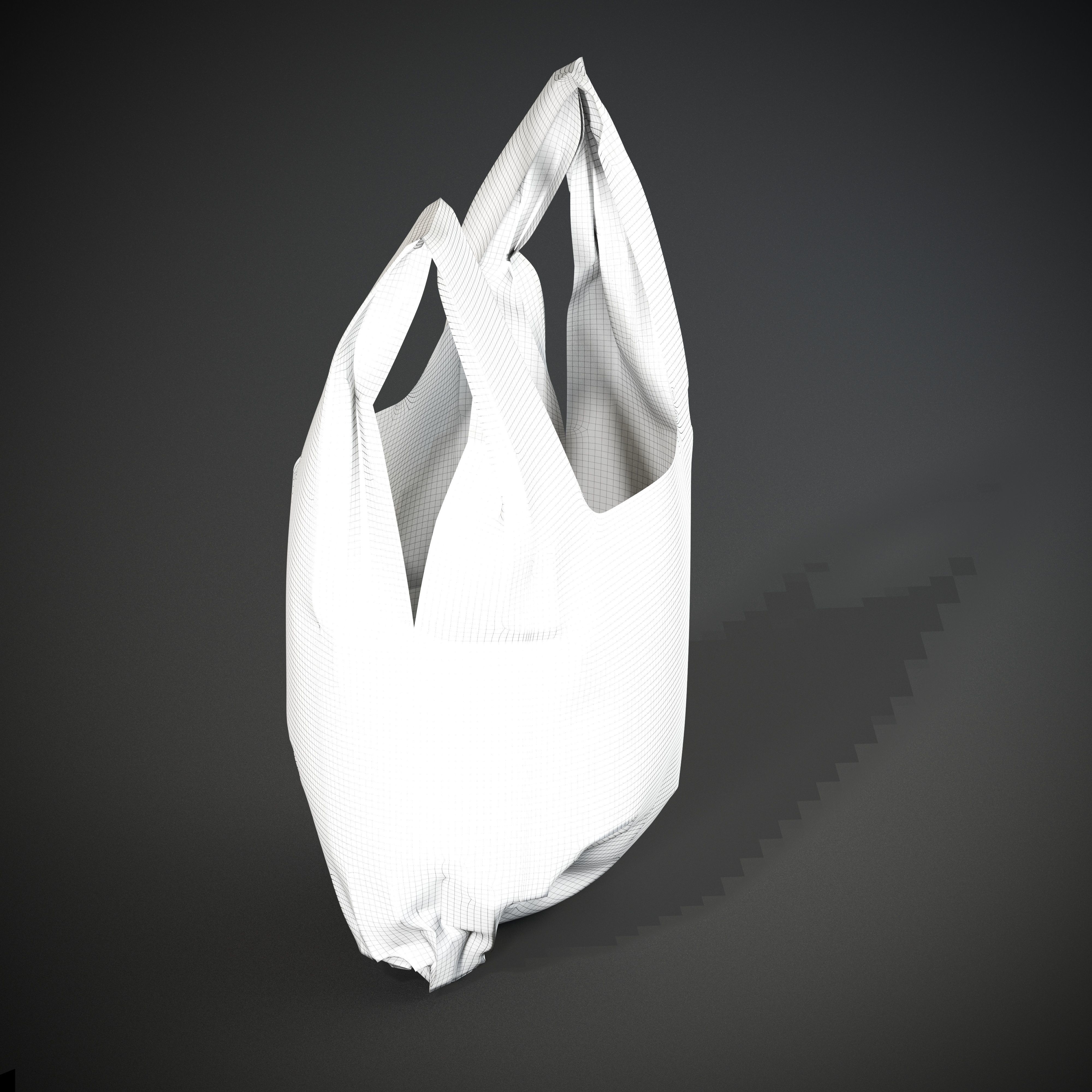 Plastic Bags Low-poly 3D model_5