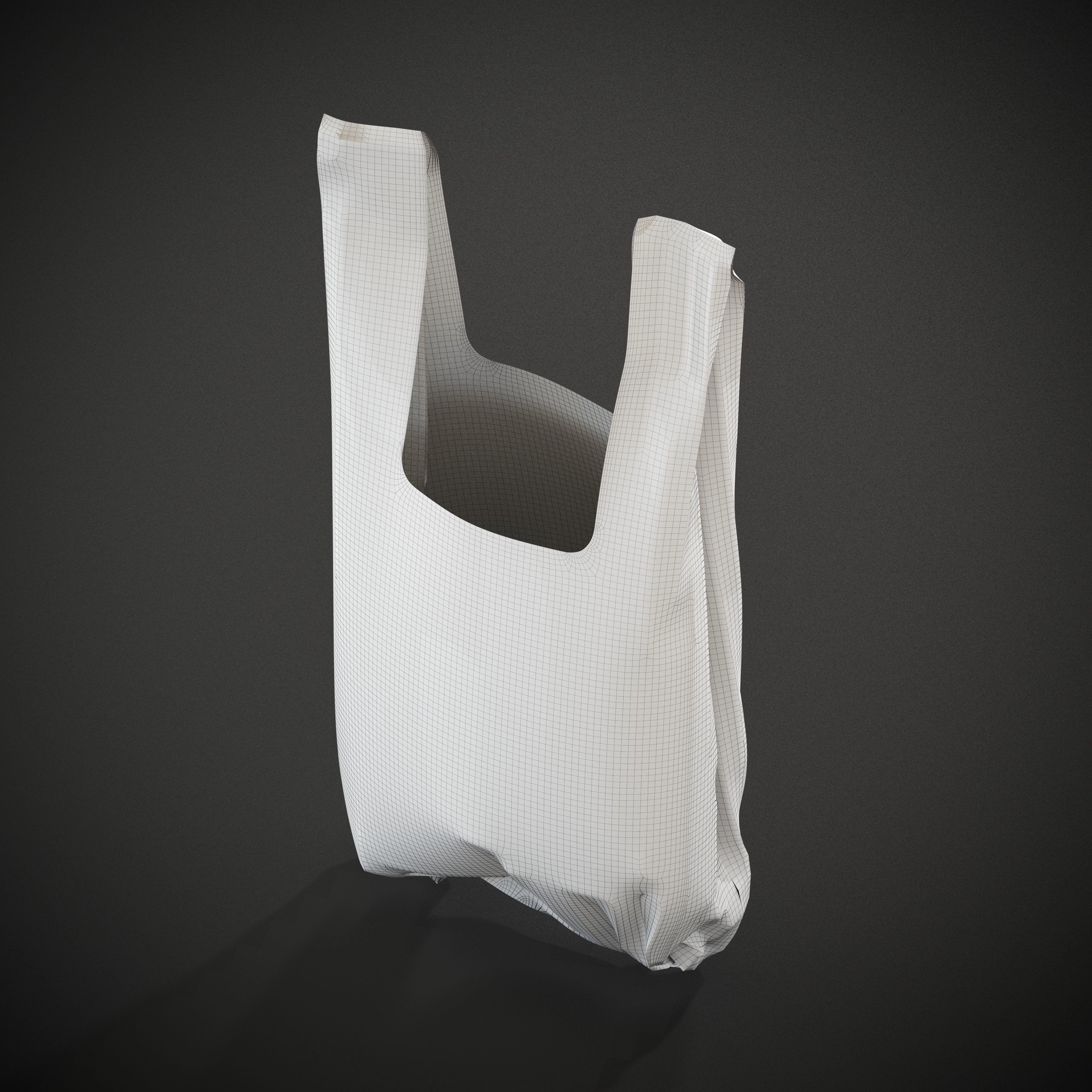 Plastic Bags Low-poly 3D model_7