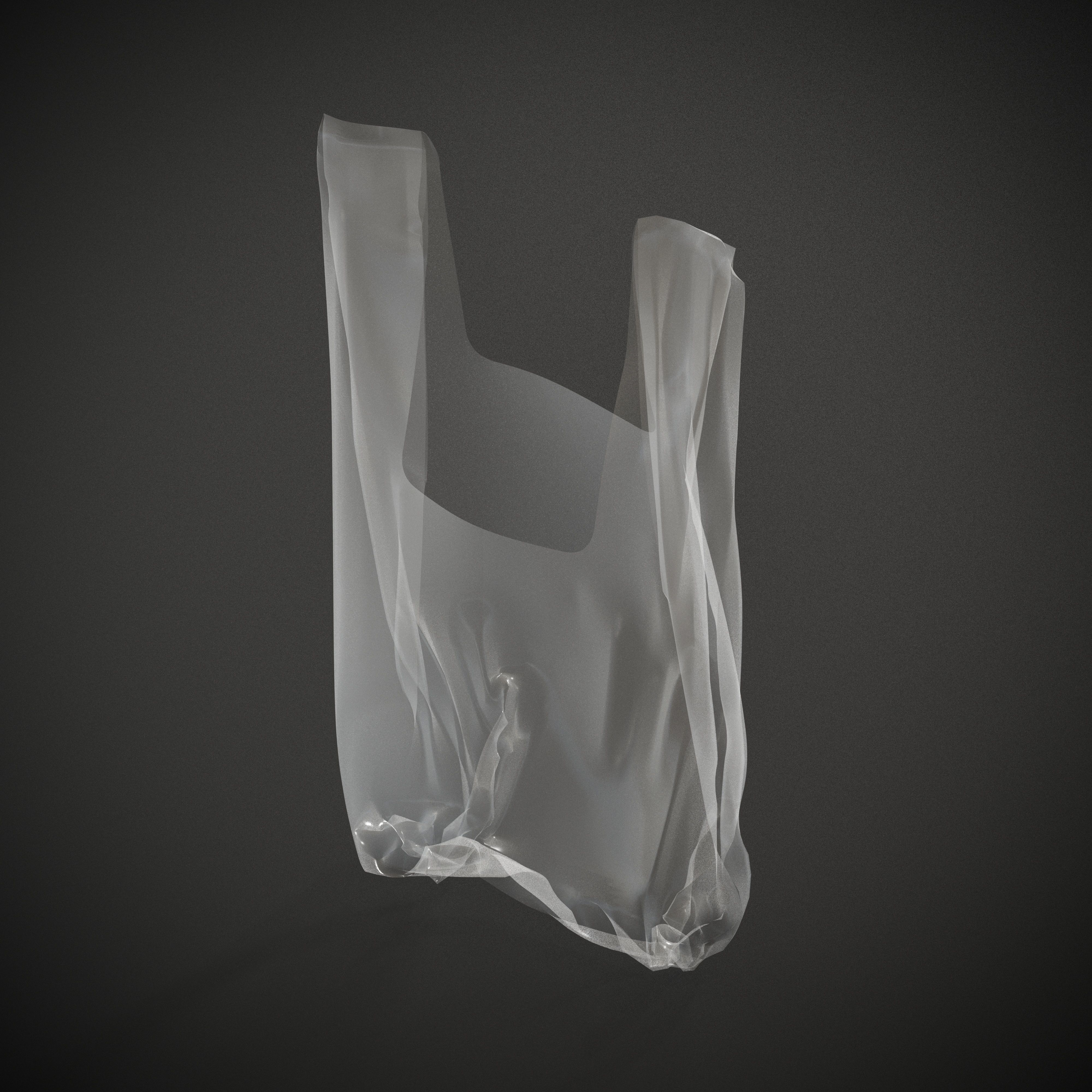 Plastic Bags Low-poly 3D model_9
