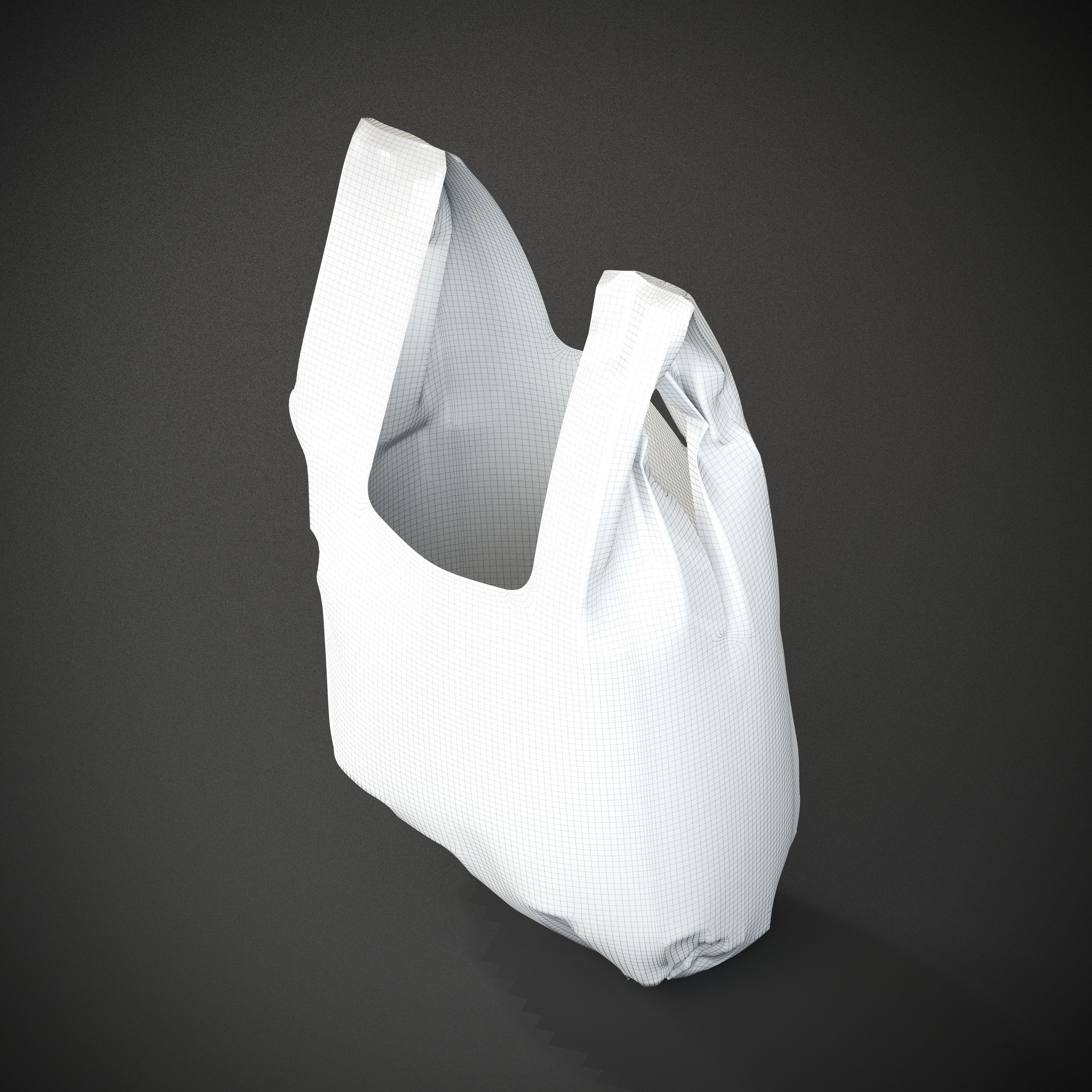 Plastic Bags Low-poly 3D model_3