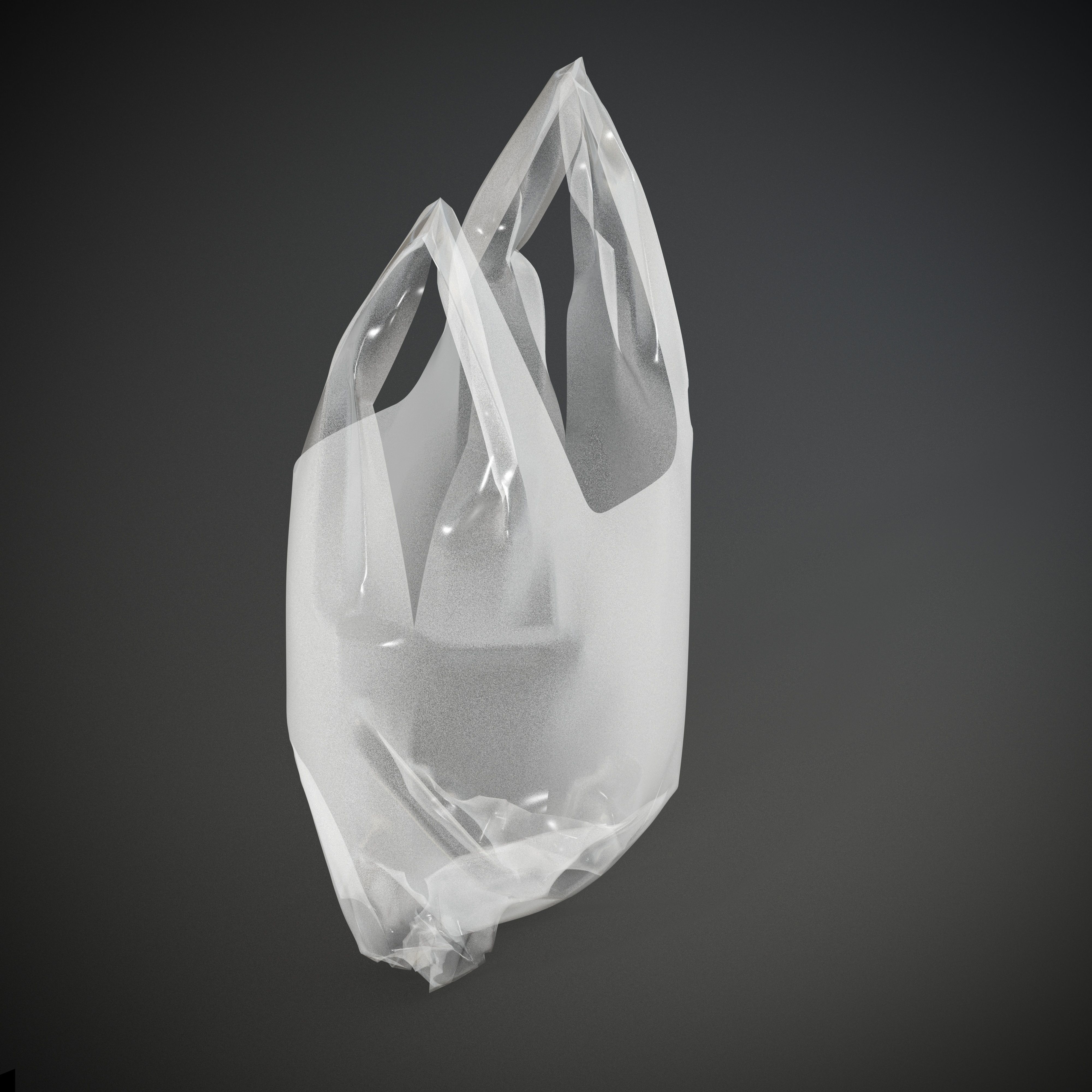 Plastic Bags Low-poly 3D model_4