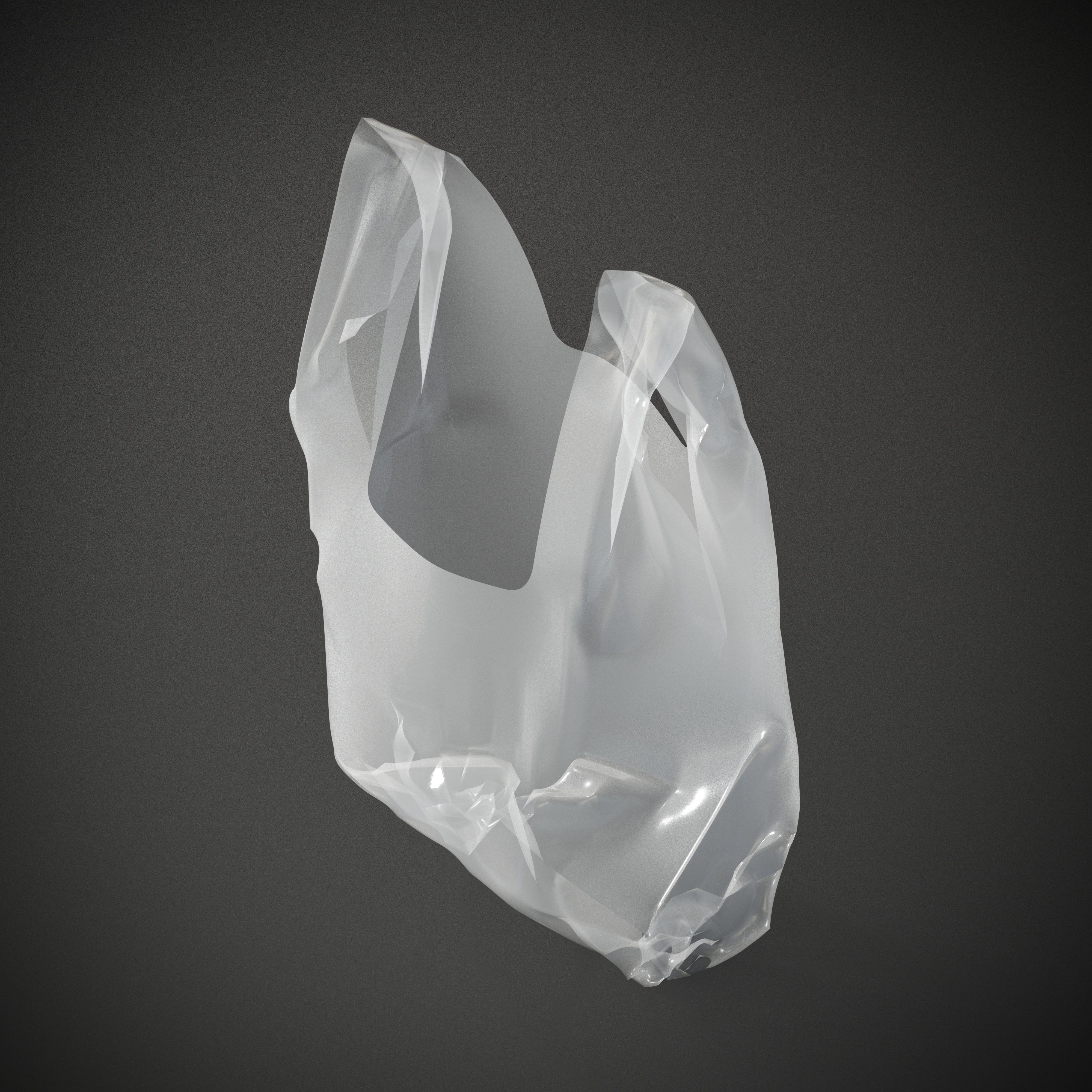 Plastic Bags Low-poly 3D model_2