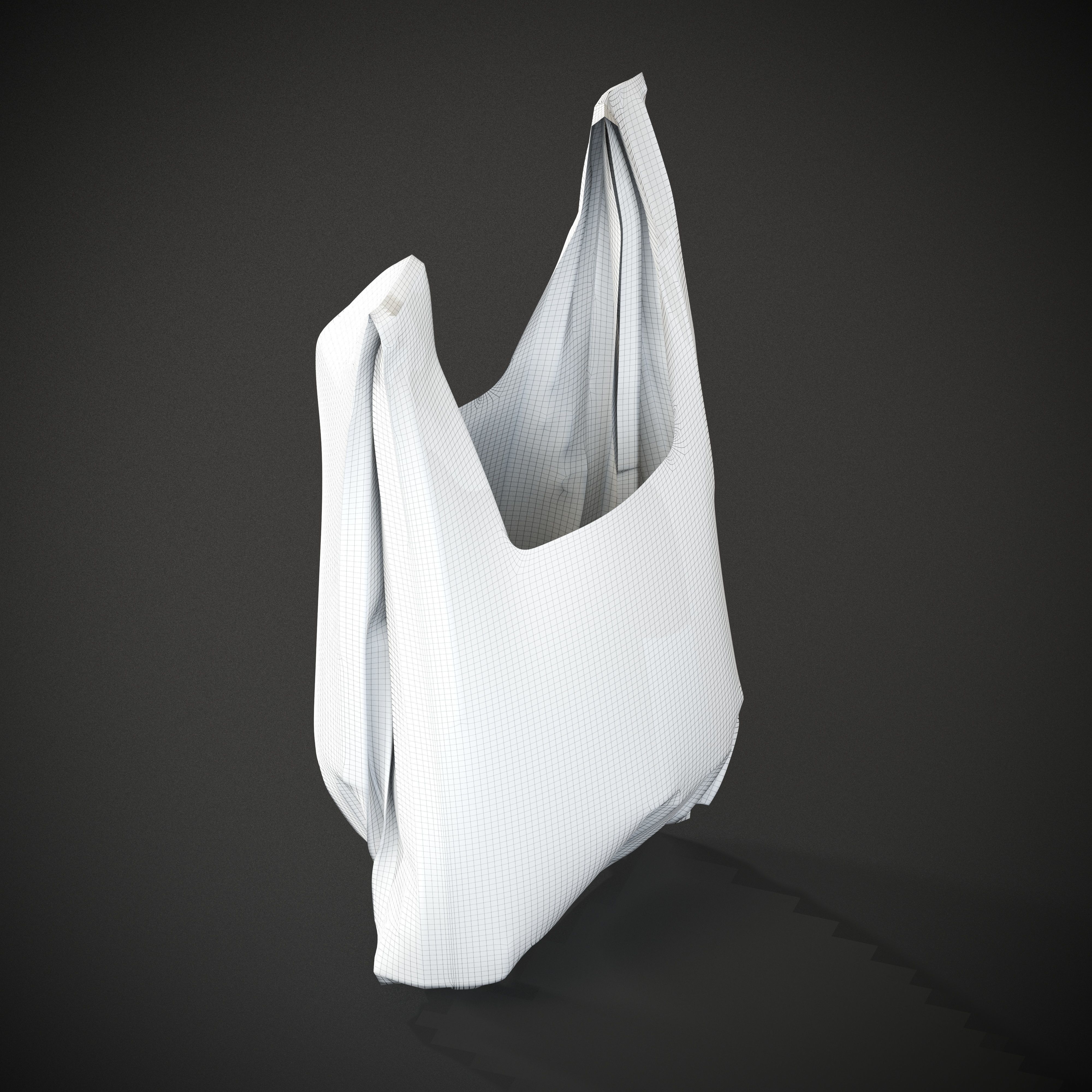 Plastic Bags Low-poly 3D model_8