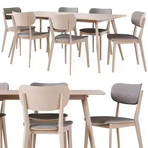 Dining Set 4 by Rowico Home