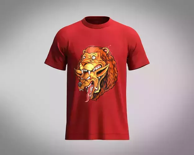 Tshirt-Lion Face