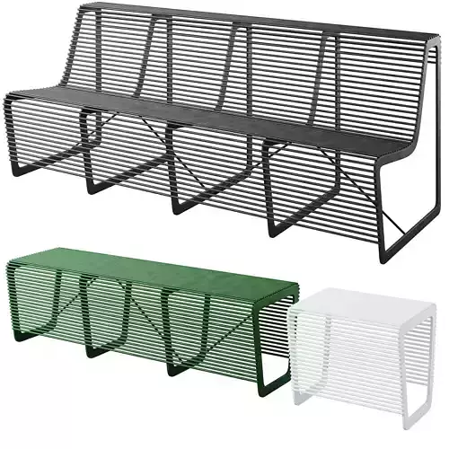 Park bench Limpido by mmcite