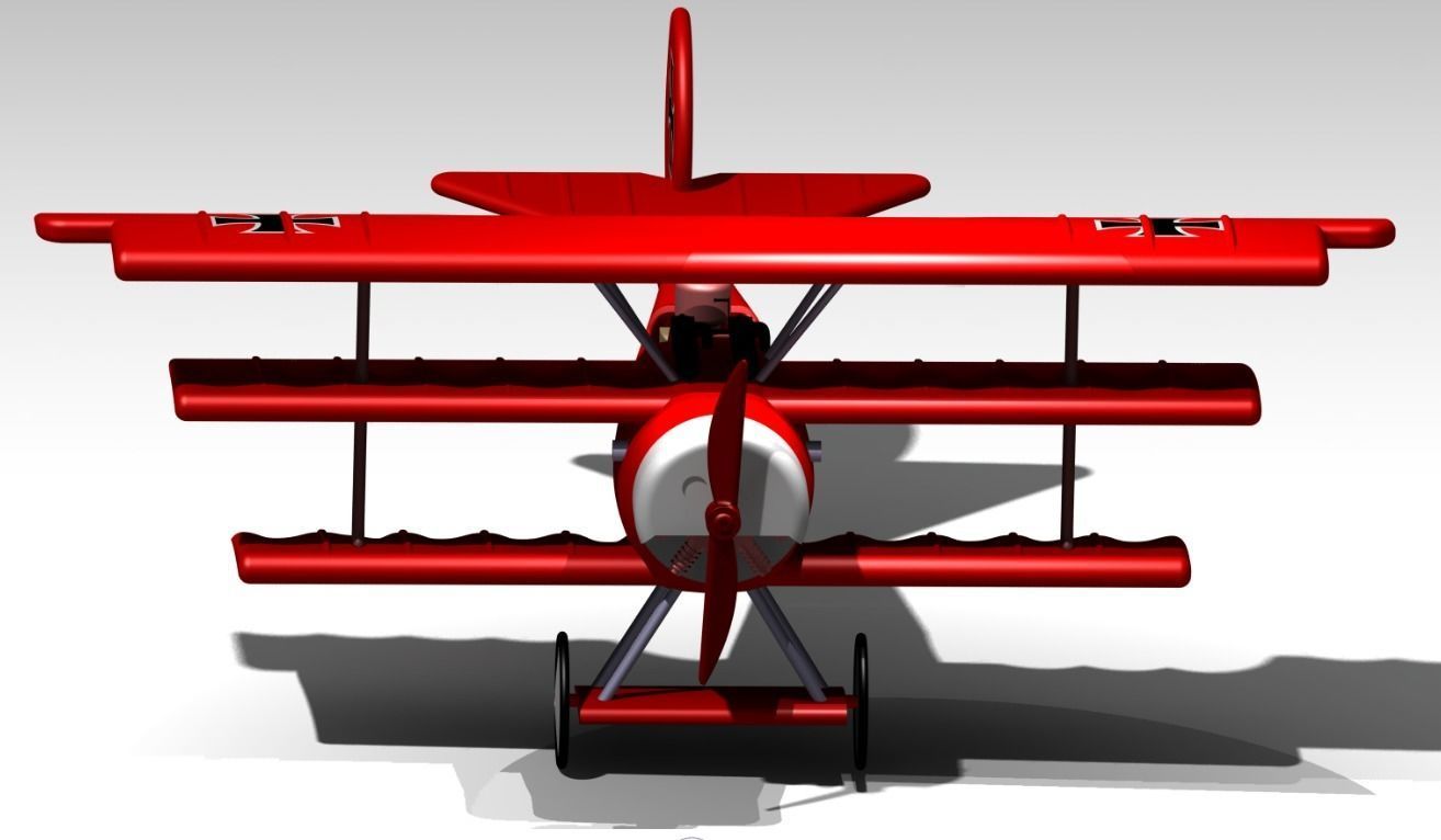 Fokker DR1 for LEGO 3D print model_4