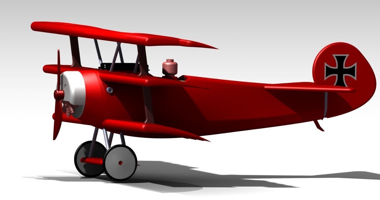 Fokker DR1 for LEGO 3D print model_3