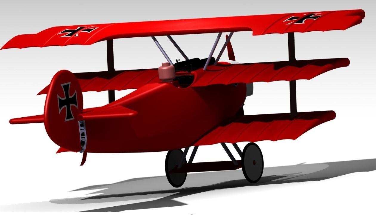 Fokker DR1 for LEGO 3D print model_5