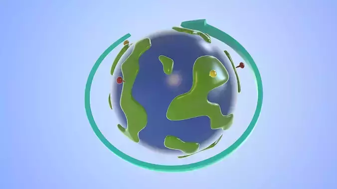 cartoon earth space travel water venus planet