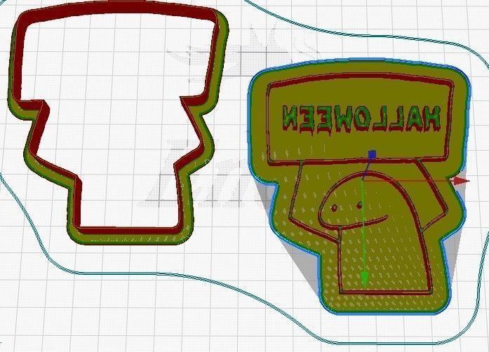 Halloween set 2 cookie cutters 3D model_13