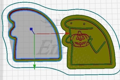 Halloween set 2 cookie cutters 3D model_11