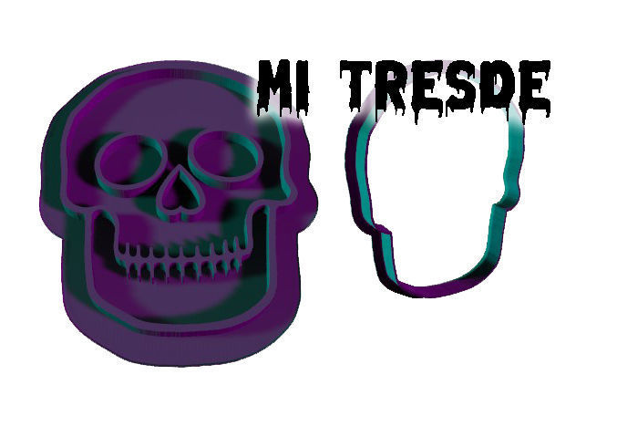 Halloween set 2 cookie cutters 3D model_6