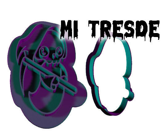 Halloween set 2 cookie cutters 3D model_16