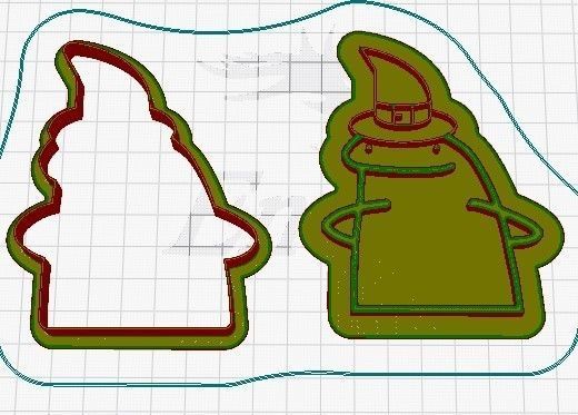 Halloween set 2 cookie cutters 3D model_15