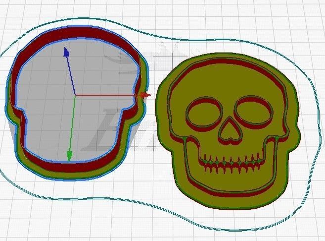 Halloween set 2 cookie cutters 3D model_8