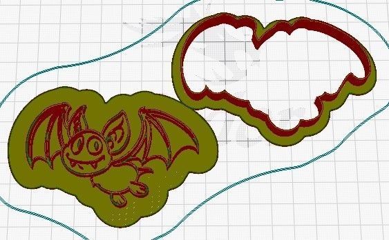 Halloween set 2 cookie cutters 3D model_9