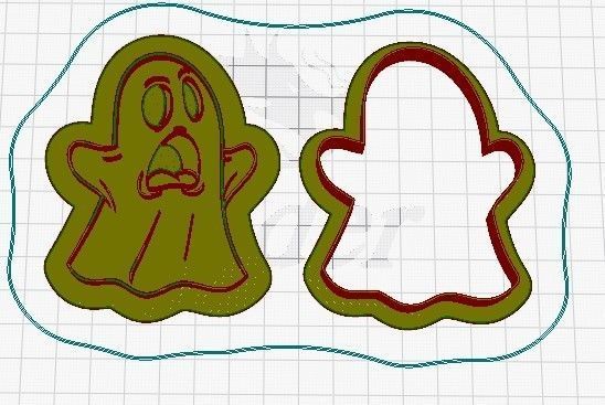 Halloween set 2 cookie cutters 3D model_7