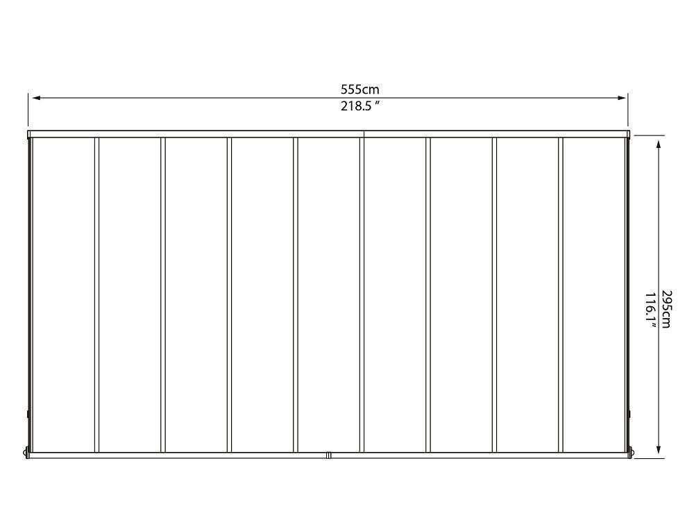 Palram Canopia Sierra Patio Cover Low-poly 3D model_4