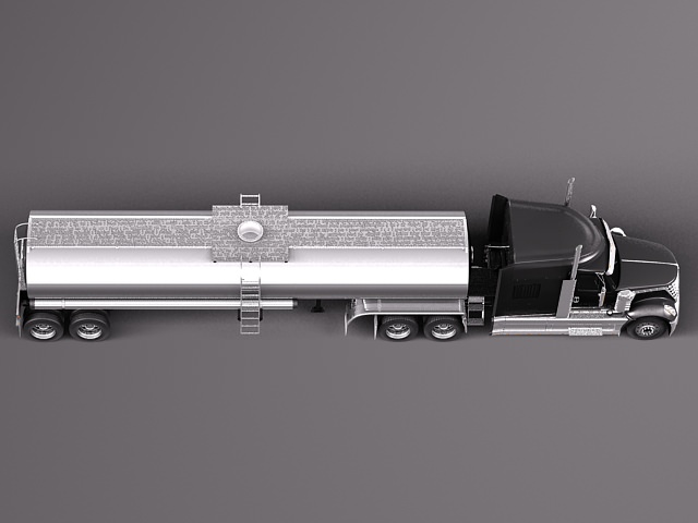International Lonestar 2014 Tanker Truck 3D model_6