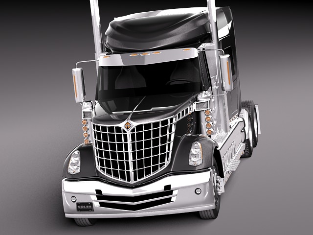 International Lonestar 2014 Tanker Truck 3D model_9