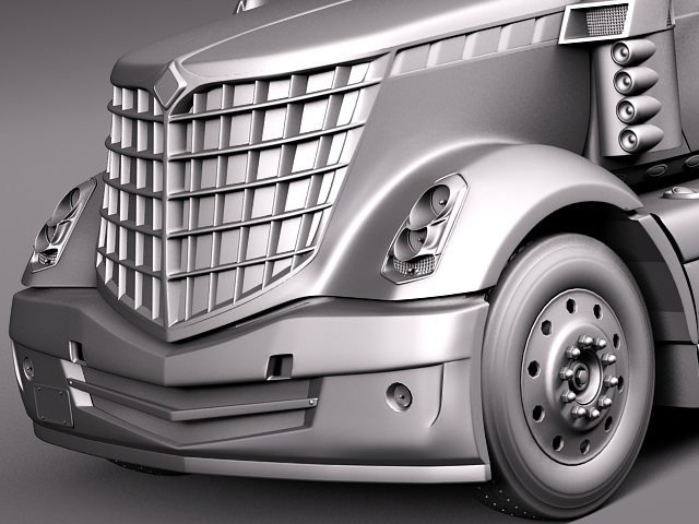 International Lonestar 2014 Tanker Truck 3D model_21